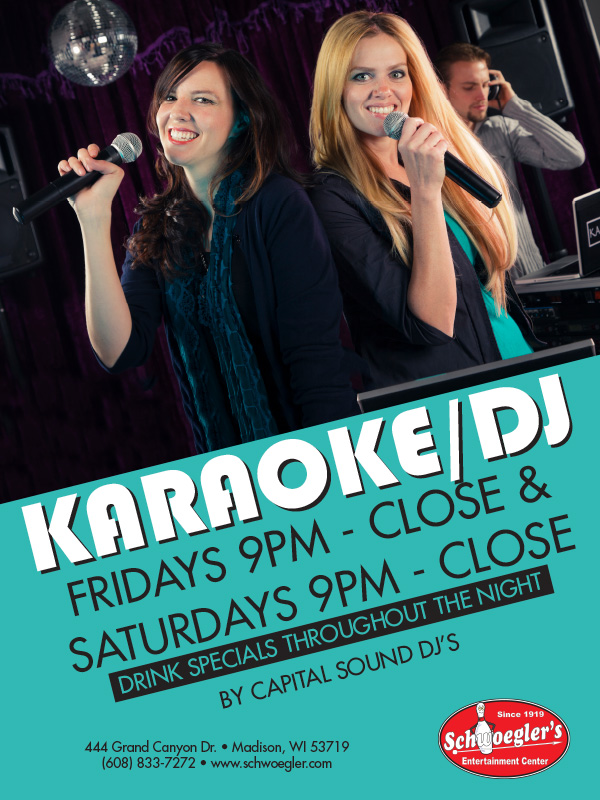 Karaoke Friday and Saturday