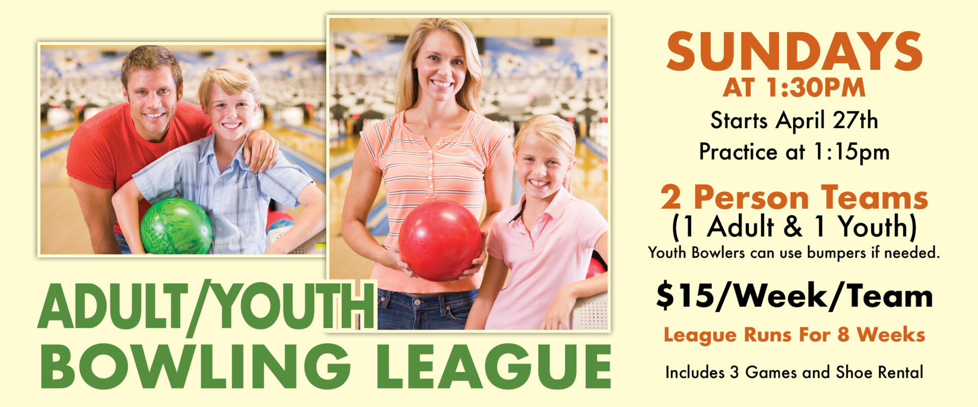 Adult Youth Bowling League Spring 2025